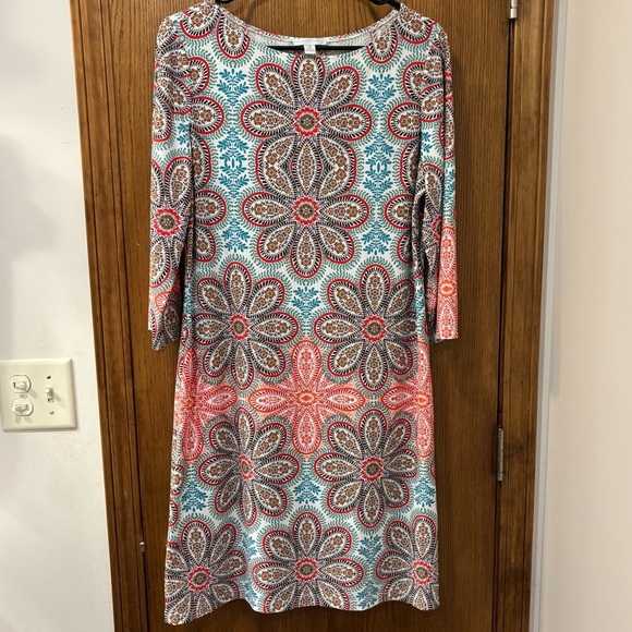 London Times 3/4 sleeve sheath dress size 12 - Picture 2 of 9